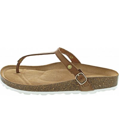 Hey Marly Casual Cork Cognac TS Zehentrenner in cognac