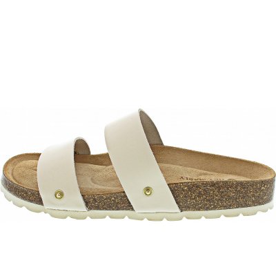 Hey Marly Casual Cork Crema Pantolette in crema