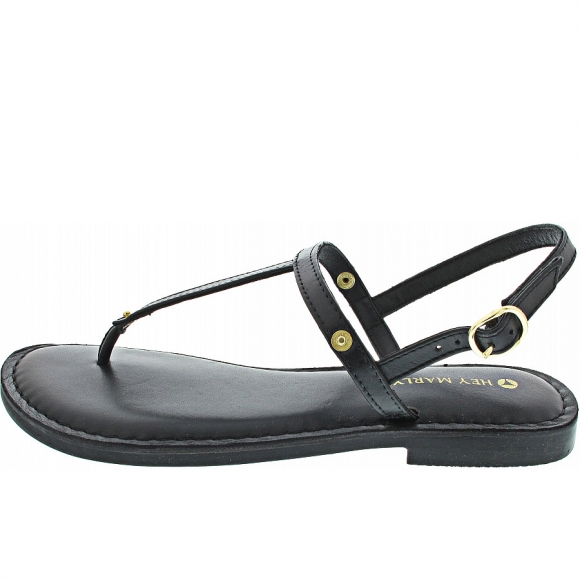 Hey Marly Classic Black TS Sandale in black