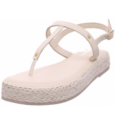 Hey Marly plateau bast crema ts Sandalette in beige Hey Marly plateau bast crema ts Sandalette in beige