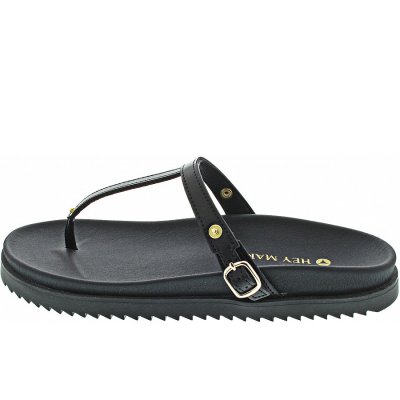 Hey Marly Casual Clean Black TS Zehentrenner in black