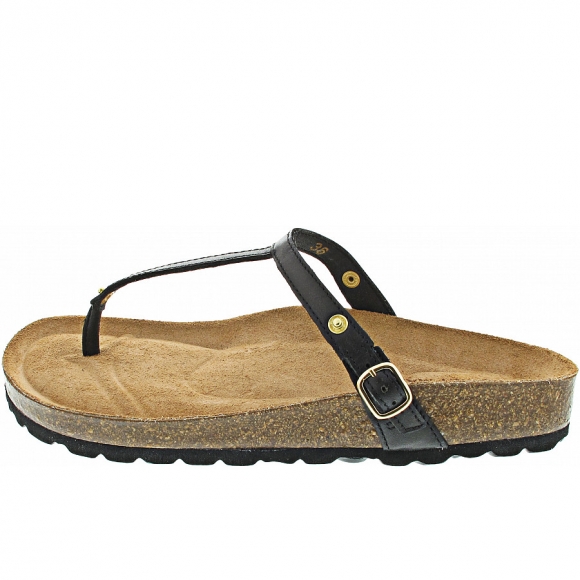 Hey Marly Casual Cork Black TS Zehentrenner in black