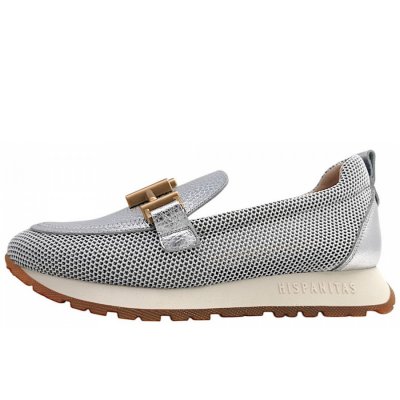 Hispanitas Kansas Slipper in white/silver