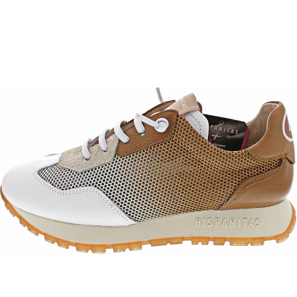 Hispanitas Kansas Sneaker low in white-cuoio-panna