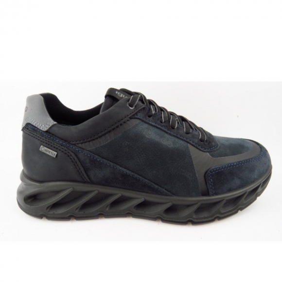 Igi & Co. UNTGT 66413 LEDER-VELOURS sportlicher Schnürer in DUNKELBLAU-NAVY