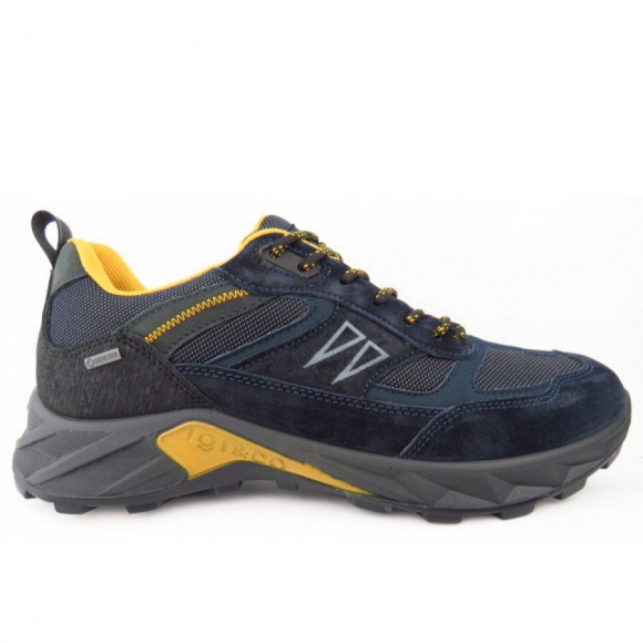 Igi & Co. blau kombi. GTX Sneaker in blau