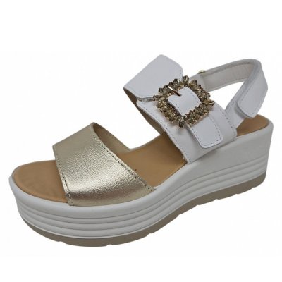Igi & Co. D. Clea Sandalette in platino bianco