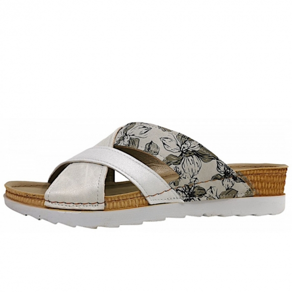 Inblu Pantolette in weiss/beige