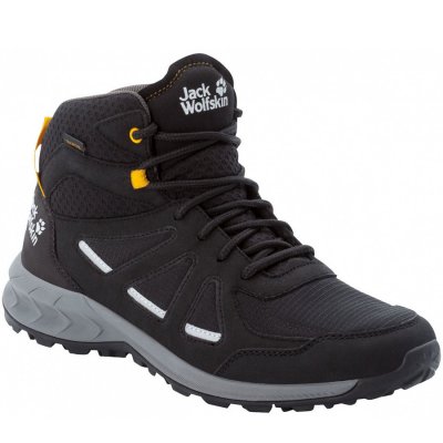 Jack Wolfskin Wanderschuh in black/burly yellow Jack Wolfskin Wanderschuh in black/burly yellow