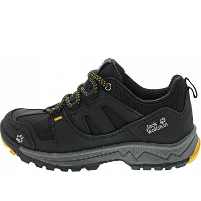 Jack Wolfskin Wolf Hiker Low K Wanderschuh in black/burly yellow Jack Wolfskin Wolf Hiker Low K Wanderschuh in black/burly yellow
