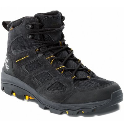 Jack Wolfskin voyo 3 tex mid Wanderschuh in black/burly yellow xt Jack Wolfskin voyo 3 tex mid Wanderschuh in black/burly yellow xt