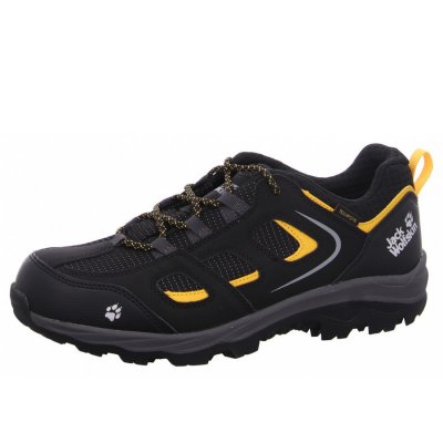 Jack Wolfskin Vojo Tex Low K Wanderschuh in 6361 blk burly yellow Jack Wolfskin Vojo Tex Low K Wanderschuh in 6361 blk burly yellow