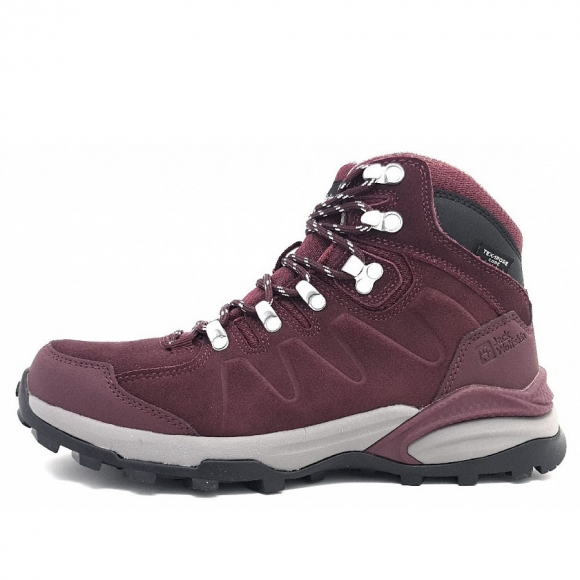 Jack Wolfskin Refugio Tex. Mid W Wanderschuh in dark maroon