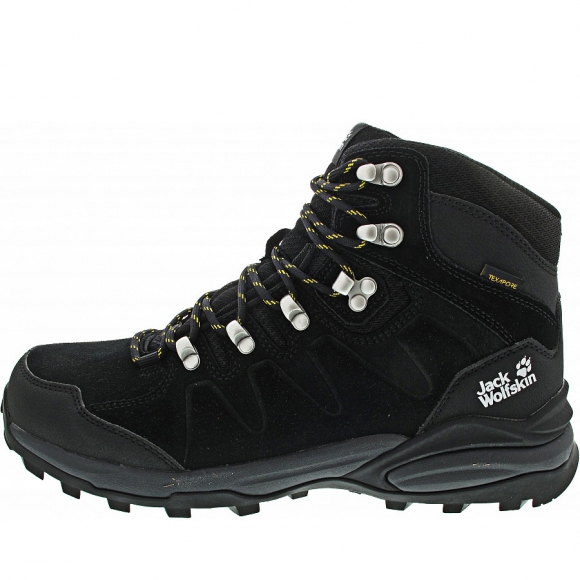 Jack Wolfskin Refugio Texapore Mid M Wanderstiefel in phantom-burly yellow