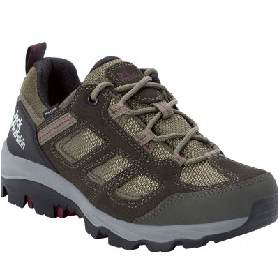 Jack Wolfskin Wanderschuh in khaki/burgundy