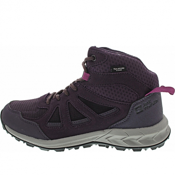 Jack Wolfskin Woodland 2 Texapore MId W Wanderstiefel in purple-phantom