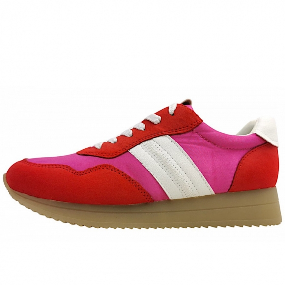 Jana sportlicher Schnürer in red/fuxia 507