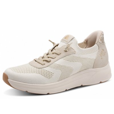 Jana Slip IN sportlicher Schnürer in beige gold