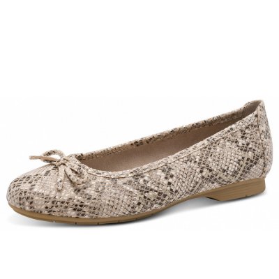Jana Ballerina in beige snake Jana Ballerina in beige snake