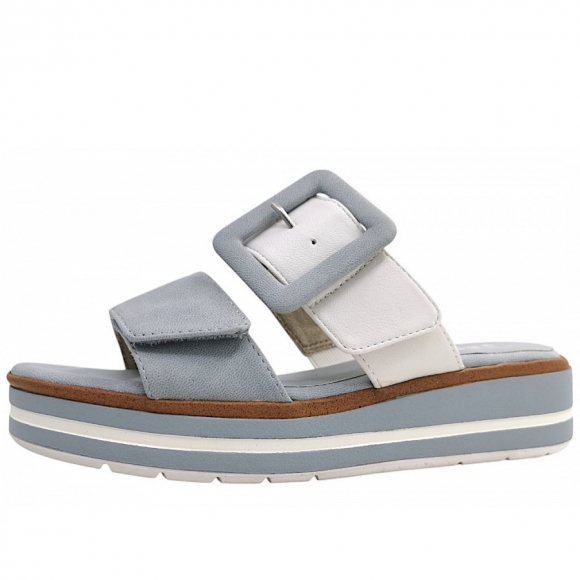 Jana Pantolette in white/sky 180