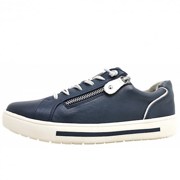 Jana sportlicher Schnürer in navy 805