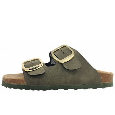 Jane Klain Pantolette in khaki 728 Jane Klain Pantolette in khaki 728