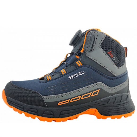 Jela Schaftstiefel in navy/orange
