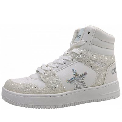 Jela Stiefel in white/silver Jela Stiefel in white/silver