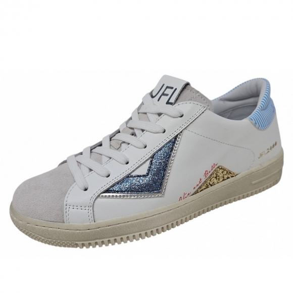 jff Sneaker in bianco blue