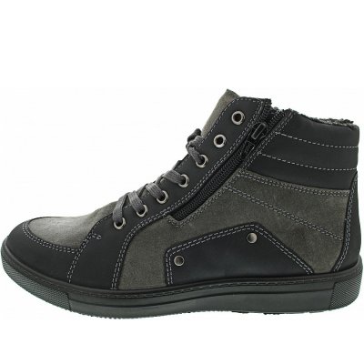 Jomos Schnürstiefel in schwarz-shark