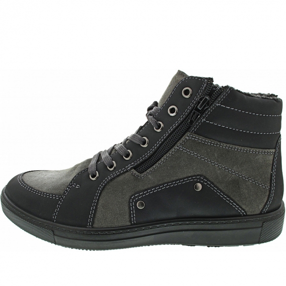 Jomos Schnürstiefel in schwarz-shark