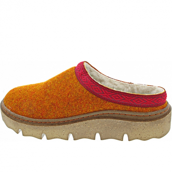 Josef Seibel Hausschuh in orange-kombi
