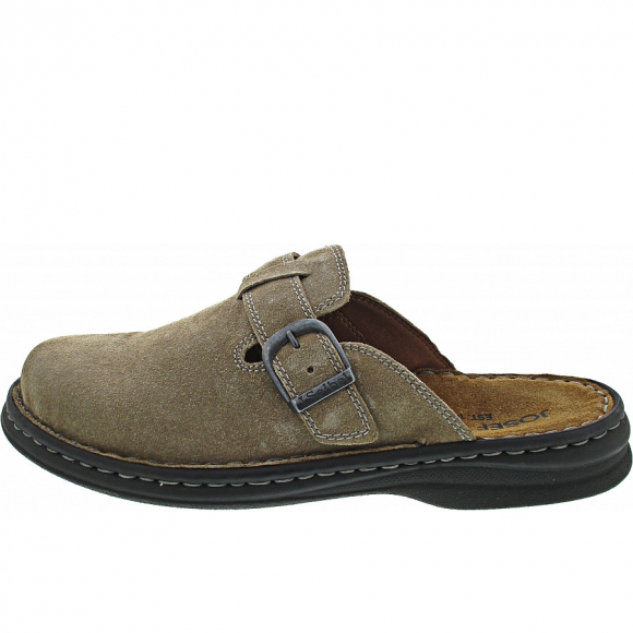Josef Seibel Madrid Clogs in hellgrau - beige