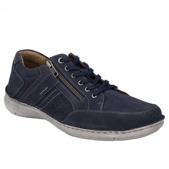 Josef Seibel Alfred 02 sportlicher Schnürer in indigo kombi
