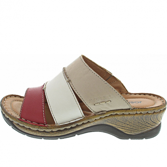 Josef Seibel Catalonia 86 Pantolette in rot-multi