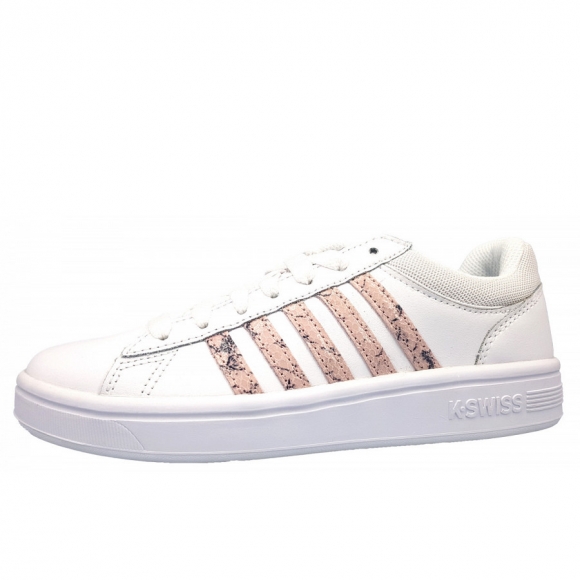 K-Swiss Court Winston Trainingsschuh in whitw/pink K-Swiss Court Winston Trainingsschuh in whitw/pink