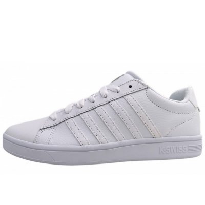 K-Swiss Court Tiebreak II sportlicher Schnürer in white/white K-Swiss Court Tiebreak II sportlicher Schnürer in white/white