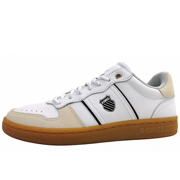 K-Swiss Lozan MAtch TC sportlicher Schnürer in white/black/gum 138