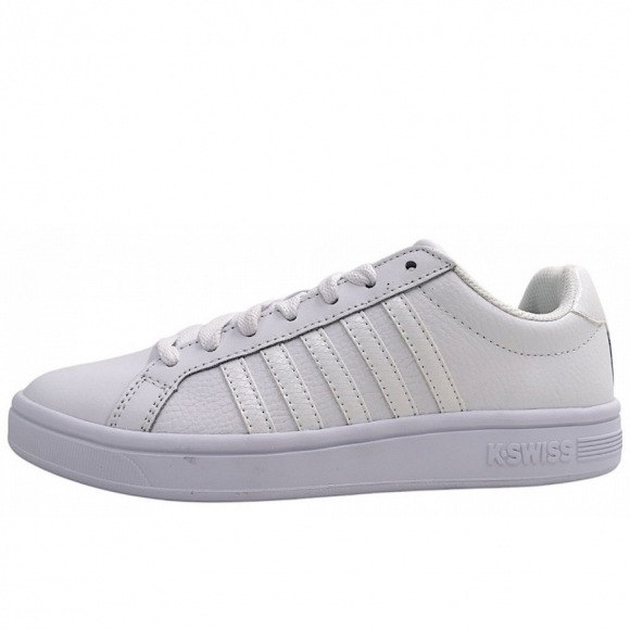 K-Swiss Court Tiebreak sportlicher Schnürer in white/snake 125