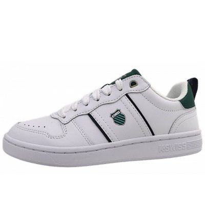 K-Swiss Lozan Match sportlicher Schnürer in White/Green K-Swiss Lozan Match sportlicher Schnürer in White/Green