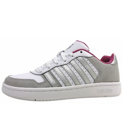 K-Swiss Court Palisades Sneaker in grey/violet/solver 058