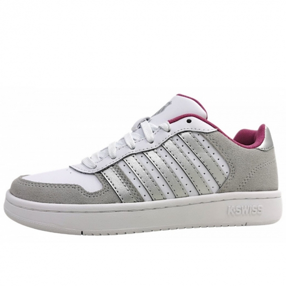 K-Swiss Court Palisades Sneaker in grey/violet/solver 058
