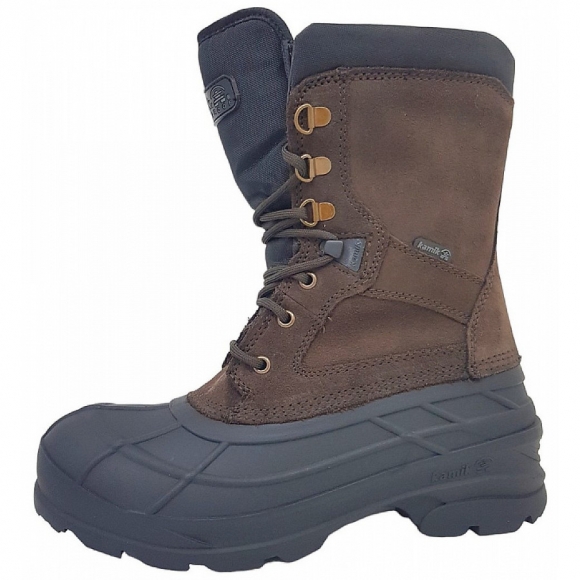 Kamik Nation Plus Boots in DBR Dark Brown