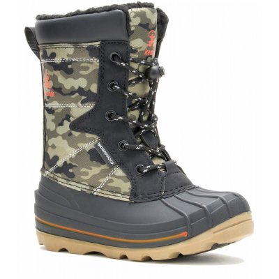 Kamik Schnürstiefel in Dark Oliv