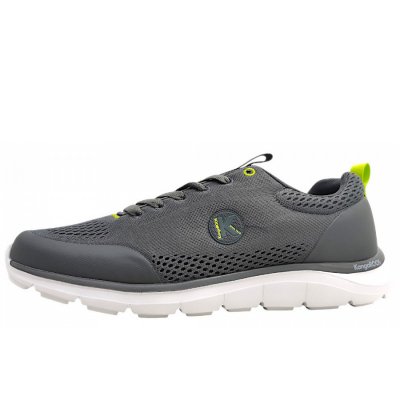 KangaRoos K-MTK Dore sportlicher Schnürer in steel grey/lime KangaRoos K-MTK Dore sportlicher Schnürer in steel grey/lime