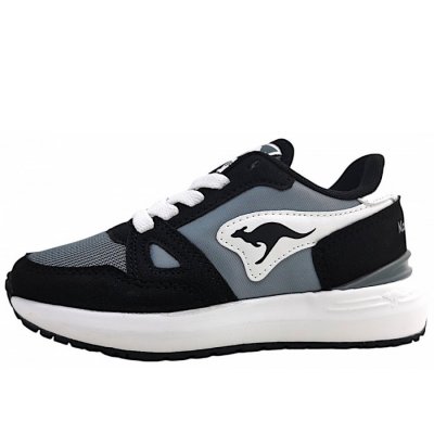 KangaRoos K-Sneak Jay Trainingsschuh in jet black/steelgrey 5003 KangaRoos K-Sneak Jay Trainingsschuh in jet black/steelgrey 5003