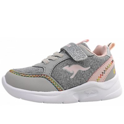 KangaRoos K-NY Chip EV Klettschuh in grey/frost pink 2063