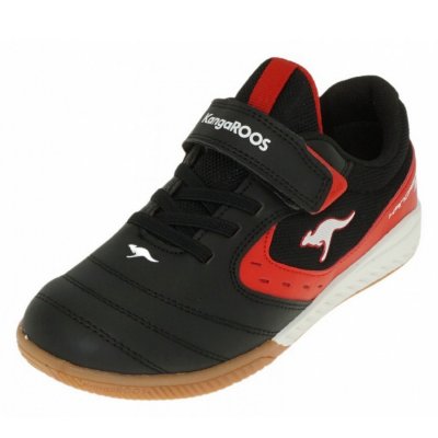 KangaRoos K5-Court EV Sneaker in jet black/fiery red