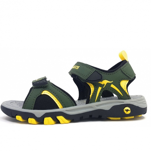 KangaRoos K-Mont II Sandale in 8504 olive/sun yellow