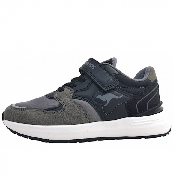 KangaRoos K-Sneak Base EV Klettschuh in jet black/steel grey